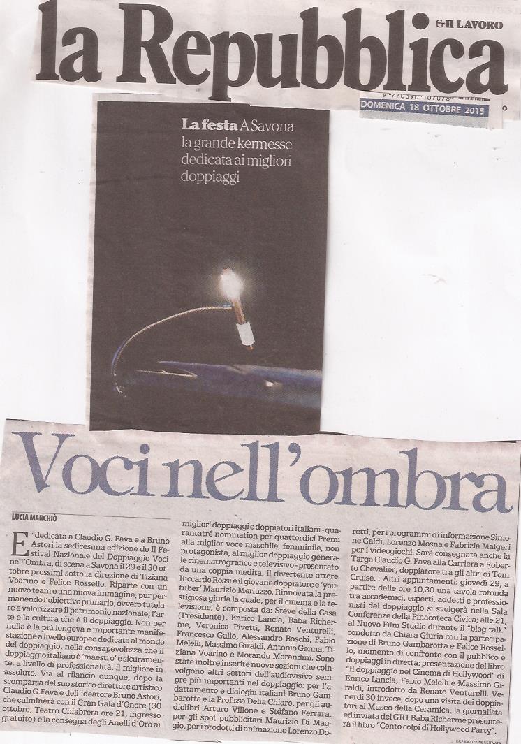 La Repubblica | domenica 18 ottobre