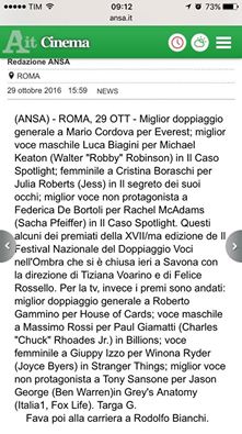 Ansa.it | sabato 29 ottobre