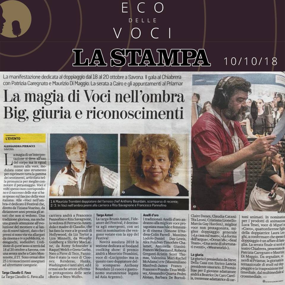 La Stampa | mercoledì 10 ottobre 2018