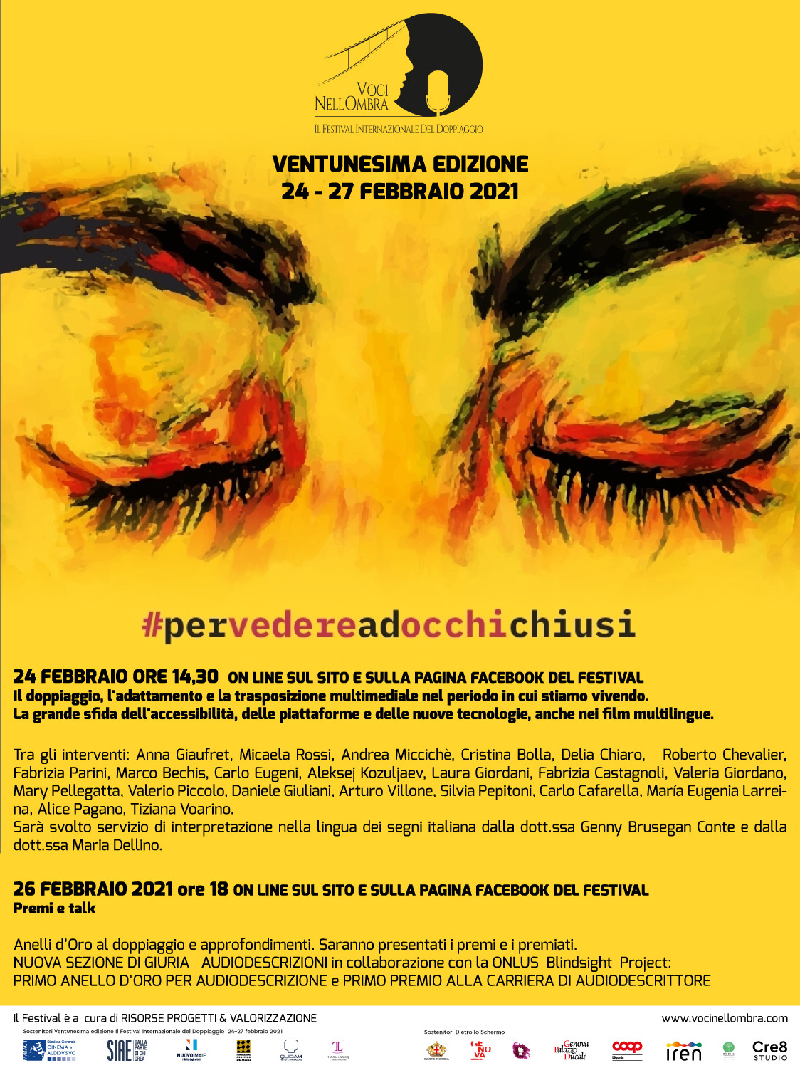 Per vedere ad occhi chiusi - Festival internazionale del doppiaggio italiano